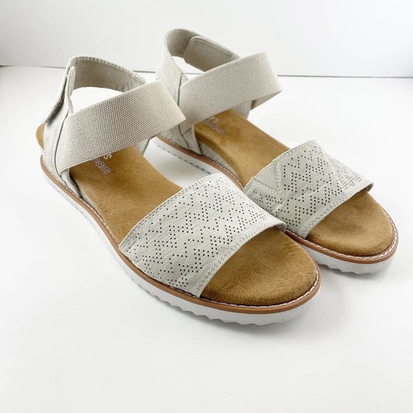 Skechers Shoes - Bobs by Skechers Desert Kiss/Off white w/ Memory Foam Slingback Sandal US 10